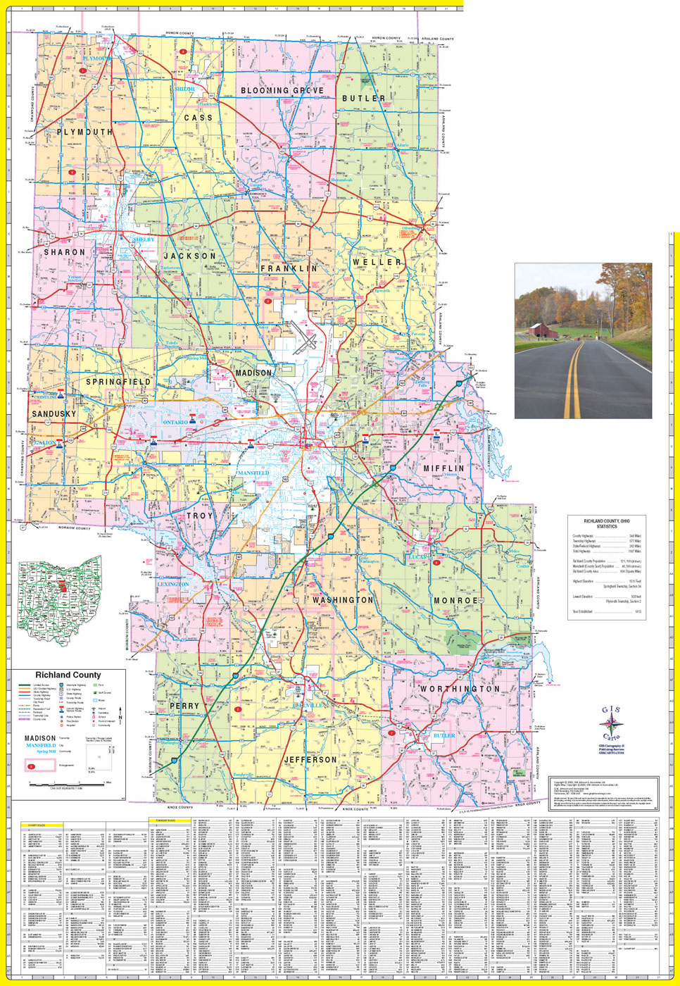 Richland County Parcel Map County Map - Richland County Engineer